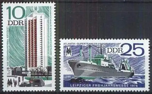 DDR 1976 Mi-Nr. 2119/20 ** MNH