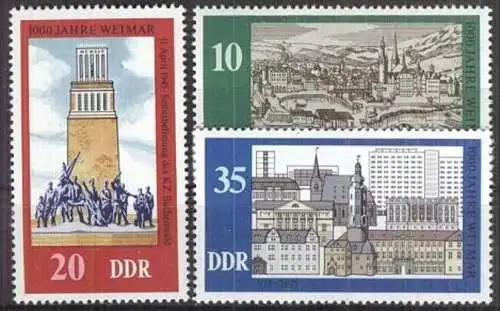 DDR 1975 Mi-Nr. 2086/88 ** MNH