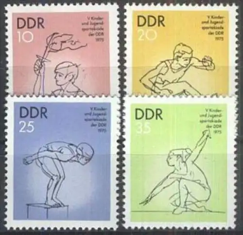 DDR 1975 Mi-Nr. 2065/68 ** MNH