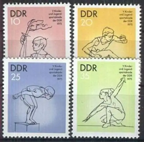 DDR 1975 Mi-Nr. 2065/68 ** MNH