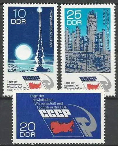 DDR 1973 Mi-Nr. 1887/89 ** MNH