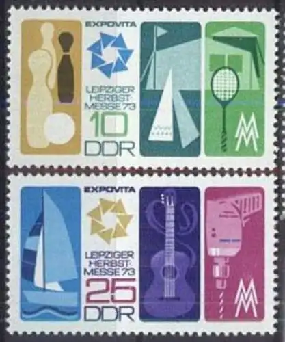 DDR 1973 Mi-Nr. 1872/73 ** MNH