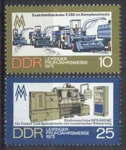 DDR 1973 Mi-Nr. 1832/33 ** MNH