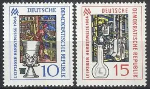 DDR 1964 Mi-Nr. 1052/53 ** MNH