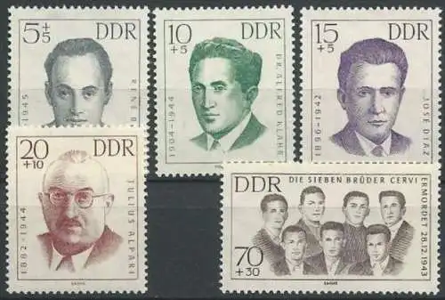 DDR 1962 Mi-Nr. 918/22 ** MNH