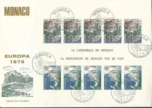 MONACO 1978 Mi-Nr. Block 12 FDC