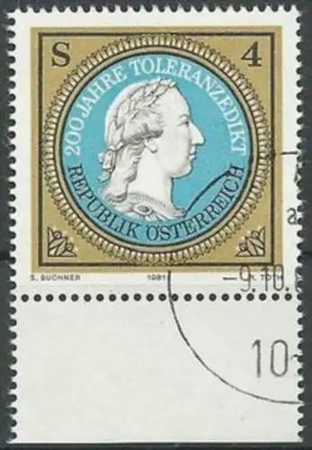 ÖSTERREICH 1981 Mi-Nr. 1685 o used aus Abo