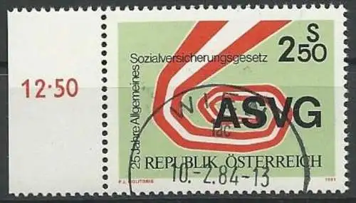 ÖSTERREICH 1981 Mi-Nr. 1664 o used aus Abo