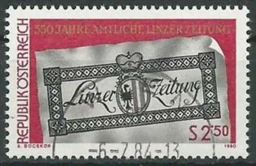 ÖSTERREICH 1980 Mi-Nr. 1657 o used aus Abo