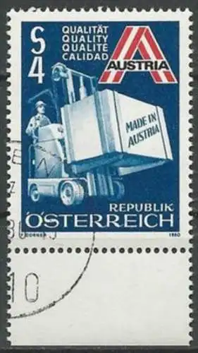 ÖSTERREICH 1980 Mi-Nr. 1633 o used aus Abo