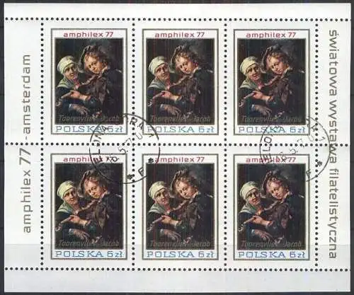 POLEN 1977 Mi-Nr. 2508 Kleinbogen o used aus ABO
