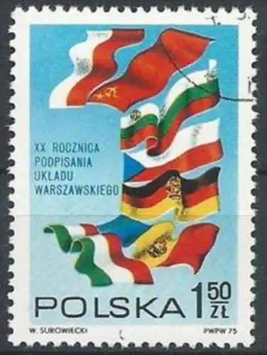 POLEN 1975 Mi-Nr. 2377 o used - aus ABO