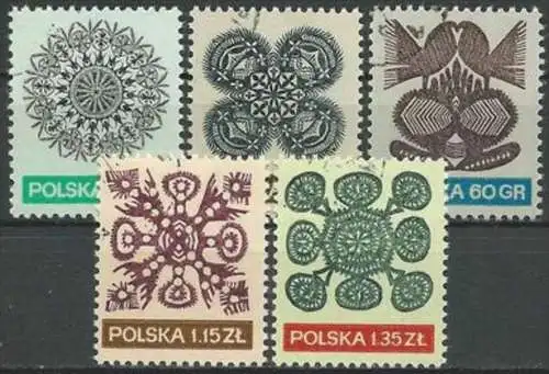 POLEN 1971 Mi-Nr. 2092/96 o used - aus ABO