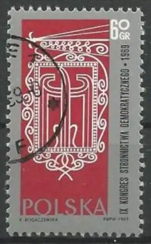 POLEN 1969 Mi-Nr. 1906 o used