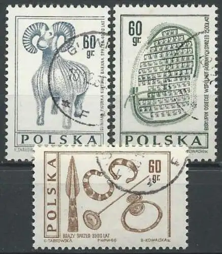 POLEN 1966 Mi-Nr. 1727/29 o used