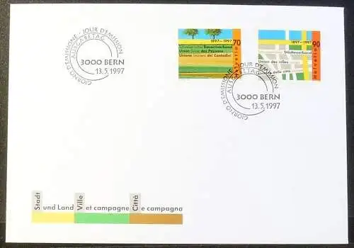 SCHWEIZ 1997 Mi-Nr. 1616/17 FDC