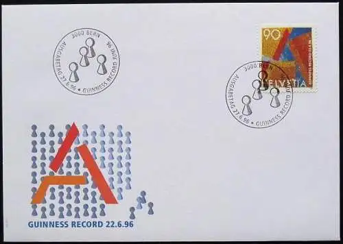SCHWEIZ 1996 Mi-Nr. 1584 FDC