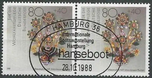DEUTSCHLAND 1987 Mi-Nr. 1386 2x o used Hanseboot - aus ABO