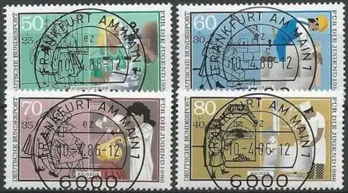 DEUTSCHLAND 1986 Mi-Nr. 1274/77 o used - aus ABO