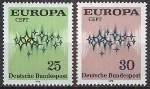DEUTSCHLAND 1972 Mi-Nr. 716/17 ** MNH - CEPT