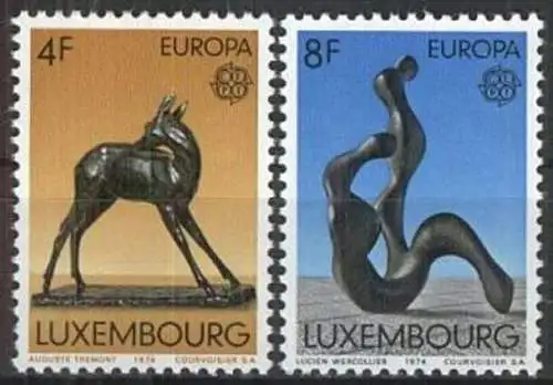 LUXEMBURG 1974 Mi-Nr. 882/83 ** MNH -  CEPT