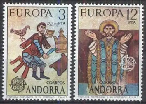 SPAN. ANDORRA 1975 Mi-Nr. 96/97 ** MNH -  CEPT