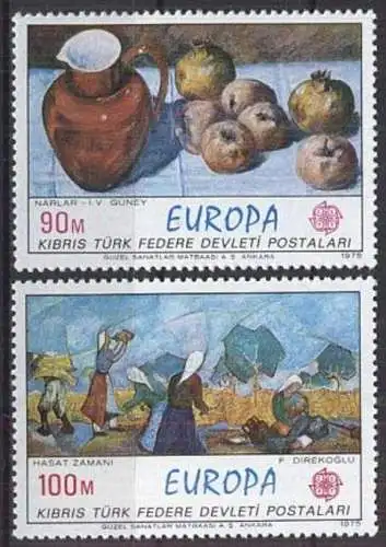 TÜRK. ZYPERN 1975 Mi-Nr. 23/24 ** MNH -  CEPT