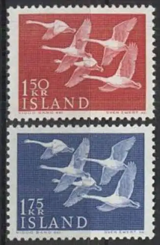 ISLAND 1956 Mi-Nr. 312/13 ** MNH