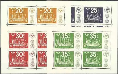 SCHWEDEN 1974 Mi-Nr. Block 2-5 ** MNH