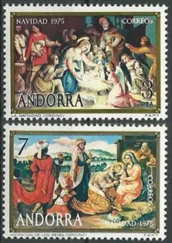 SPAN. ANDORRA 1975 Mi-Nr. 99/00 ** MNH