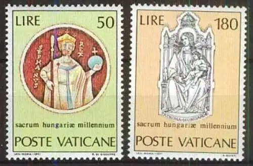 VATIKAN 1971 Mi-Nr. 594/95 ** MNH