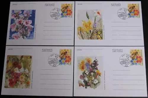 LIECHTENSTEIN 1996 Mi-Nr. P 104 1-8 Ganzsache gestempelt 8 Postkarten