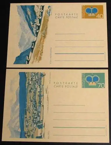 LIECHTENSTEIN 1976 Mi-Nr. P 80/81 Ganzsache ungebraucht