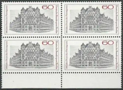 BERLIN 1977 Mi-Nr. 550 Viererblock ** MNH
