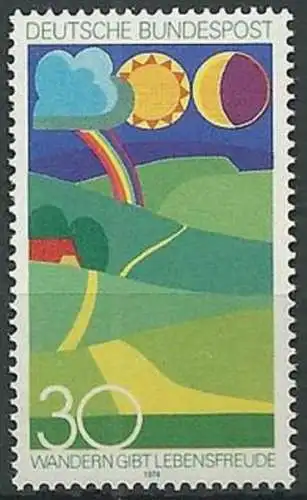 DEUTSCHLAND 1974 Mi-Nr. 808 ** MNH