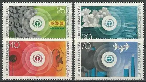 DEUTSCHLAND 1973 Mi-Nr. 774/77 ** MNH