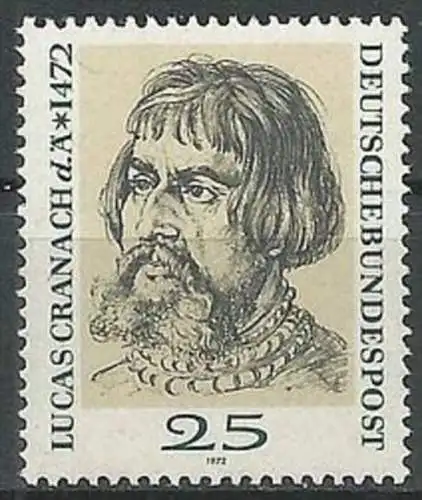 DEUTSCHLAND 1972 Mi-Nr. 718 ** MNH