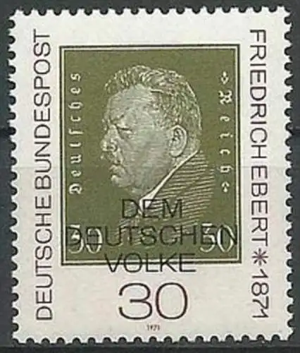 DEUTSCHLAND 1971 Mi-Nr. 659 ** MNH