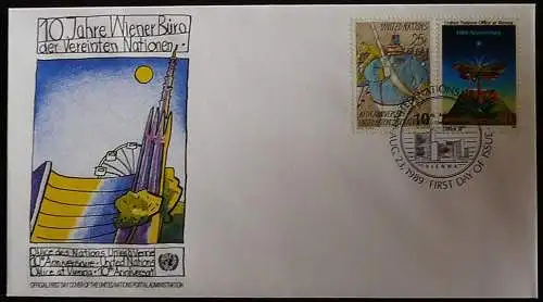 UNO NEW YORK 1989 FDC Mi-Nr. 577/78