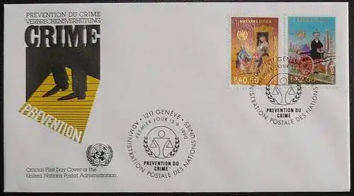 UNO GENF 1990 FDC Mi-Nr. 190/91