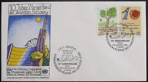 UNO GENF 1989 FDC Mi-Nr. 178/79