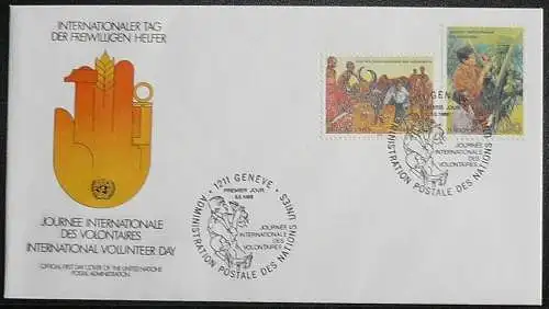 UNO GENF 1988 FDC Mi-Nr. 167/68