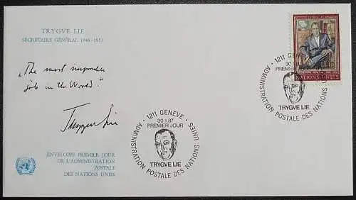 UNO GENF 1987 FDC Mi-Nr. 151