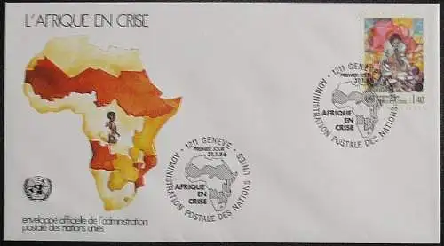 UNO GENF 1986 FDC Mi-Nr. 137