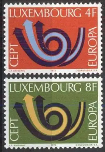 LUXEMBURG 1973 Mi-Nr. 862/63 ** MNH