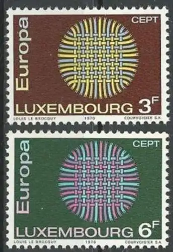 LUXEMBURG 1970 Mi-Nr. 807/08 ** MNH