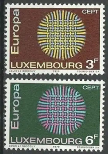 LUXEMBURG 1970 Mi-Nr. 807/08 ** MNH