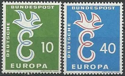 DEUTSCHLAND 1958 Mi-Nr. 295/96 ** MNH