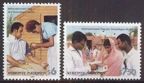 UNO WIEN 1988 Mi-Nr. 83/84 ** MNH