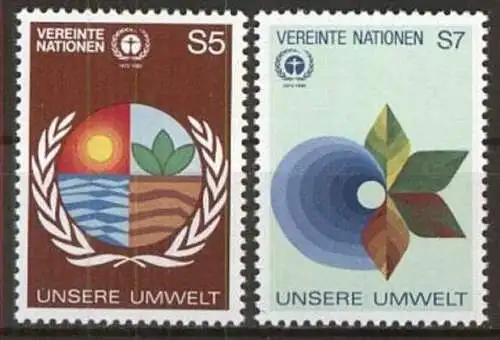 UNO WIEN 1982 Mi-Nr. 24/25 ** MNH